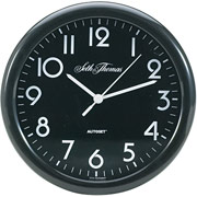 Seth Thomas 10" Round Wall Clock, Black