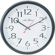 Seth Thomas 13 1/2" Round Wall Clock, White