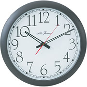 Seth Thomas 14" Round Manager Wall Clock, White