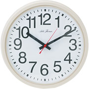 Seth Thomas 14" Round Wall Clock, Putty