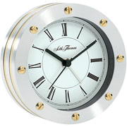 Seth Thomas 6" Round Two-Tone Metal Alarm Clock