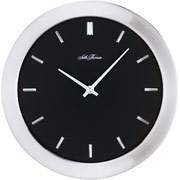 Seth Thomas 8 1/2" Round Wall Clock, Black