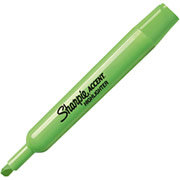 Sharpie Accent Highlighters, Fluorescent Green, Dozen