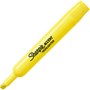 Sharpie Accent Highlighters, Yellow, 4 Pack