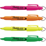 Sharpie Accent MINI Highlighters, Assorted, 4 Pack