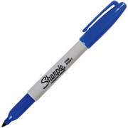 Sharpie Fine Point Permanent Markers, Blue, 5 Pack