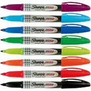 Sharpie Grip Fine Point Permanent Markers, Assorted, 8 Pack