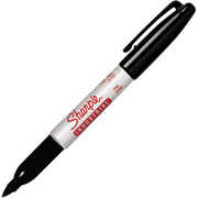 Sharpie Industrial Permanent Markers, Fine Point, Black, Dozen