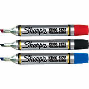 Sharpie King Size Permanent Markers, Chisel Tip, Assorted, 4 Pack