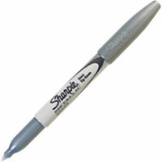 Sharpie Metallic Fine Point Permanent Markers, Silver, Dozen