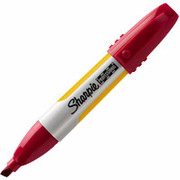 Sharpie Professional Chisel Tip Permanent Markers, Red, Each
