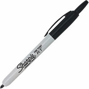 Sharpie Retractable Fine Point Permanent Markers, Black, 3 Pack