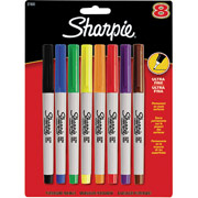 Sharpie Ultra Fine Point Permanent Markers, Assorted, 8 Pack