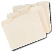 Simply Economy Manila File Folders, Letter, 3 Tab, 100/Box