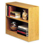 Situations 2-Shelf Heavy-Duty Wooden Bookcase, Snow Maple