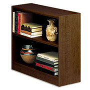 Situations 2-Shelf Heavy-Duty Wooden Bookcase, Vogue Cherry