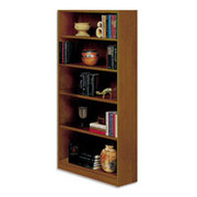 Situations 5-Shelf Heavy-Duty Wooden Bookcase, Vogue Cherry