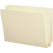 Smead 100% Recycled Reinforced End Tab Folders, Letter, 100/Box