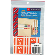 Smead Alpha-Z Color-Coded Labels Second Letter, Set S, Orange
