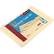 Smead Alphabetical Top-Tab File Guides, Manila, Self Tab, Legal Size