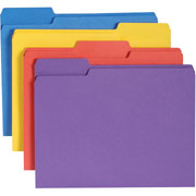 Smead Anti-microbial Top Tab Folders, Letter, Assorted, 100/Box