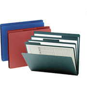 Smead Assorted Top-Tab Organizer File Folders w/ Built-In Dividers, Letter, 3 Tab