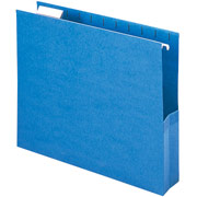 Smead Closed-Side Flexible Hanging File Pockets, Letter, 2" Expansion, 25/Box