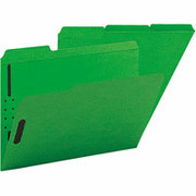 Smead Colored Fastener Folders, Letter, Green, 50/Box