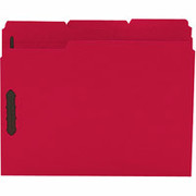 Smead Colored Fastener Folders, Letter, Red, 50/Box