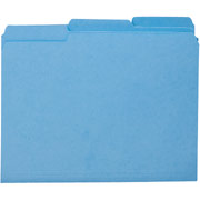 Smead Colored Interior File Folders, Letter, Blue, 100/Box