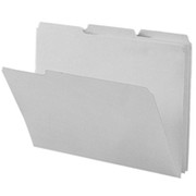 Smead Colored Interior File Folders, Letter, Gray, 100/Box