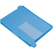 Smead Colored Vinyl End-Tab Outguides with Pockets, Blue, Letter Size