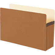 Smead Drop-Front Top-Tab File Pockets with Tyvek Lined Gussets, Legal, 5 1/4" Expansion, 50/Box