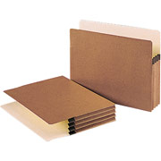 Smead Drop-Front Top-Tab File Pockets with Tyvek Lined Gussets, Letter, 3 1/2" Expansion, 50/Box