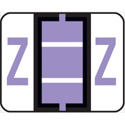 Smead End-Tab Bar Style Color-Coded Labels, "Z", Lavender