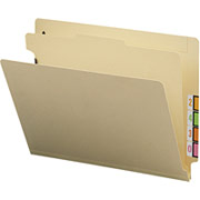 Smead End Tab Manila Classification Folders, Letter, 1 Partition, 10/Box