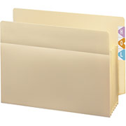 Smead End-Tab Poly Pockets, Letter Size, 5 1/4" Expansion, 4/Box