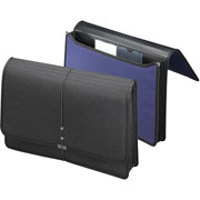 Smead Expandable Poly/Nylon Premium Wallet, Legal Size, Navy Blue, Each