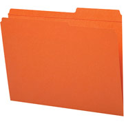 Smead Guide-Height File Folders, Letter, Orange, 100/Box
