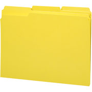 Smead Guide-Height File Folders, Letter, Yellow, 100/Box