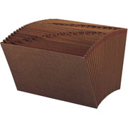 Smead Leather-Like Expanding Files w/o Flap, Legal, 1-31 Index, 31 Pockets, Each