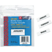 Smead Monthly Inserts for Hanging File Folders, 5 Tab, 2 3/32" Long