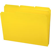 Smead Poly File Folders, Letter, Yellow, 24/Box