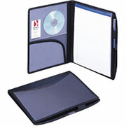 Smead Poly Pro Series II Deluxe Padfolios, Black