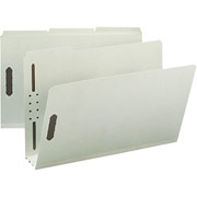 Smead Pressboard Fastener Folders, Legal, 3 Tab, 3" Expansion, 25/Box