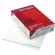 Smead Reinforced Colored File Folders, Legal, 3 Tab, White, 100/Box