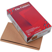 Smead Reinforced Kraft File Folders, Legal, Single Tab, 100/Box