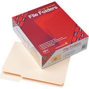 Smead Reinforced Manila File Folders, Letter, 3 Tab, 3rd Position, 100/Box