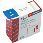 Smead Single Digit File Folder Labels, Number 1, Light Blue