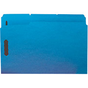 Smead Top Tab Fastener Folders, Legal, Blue, 50/Box
